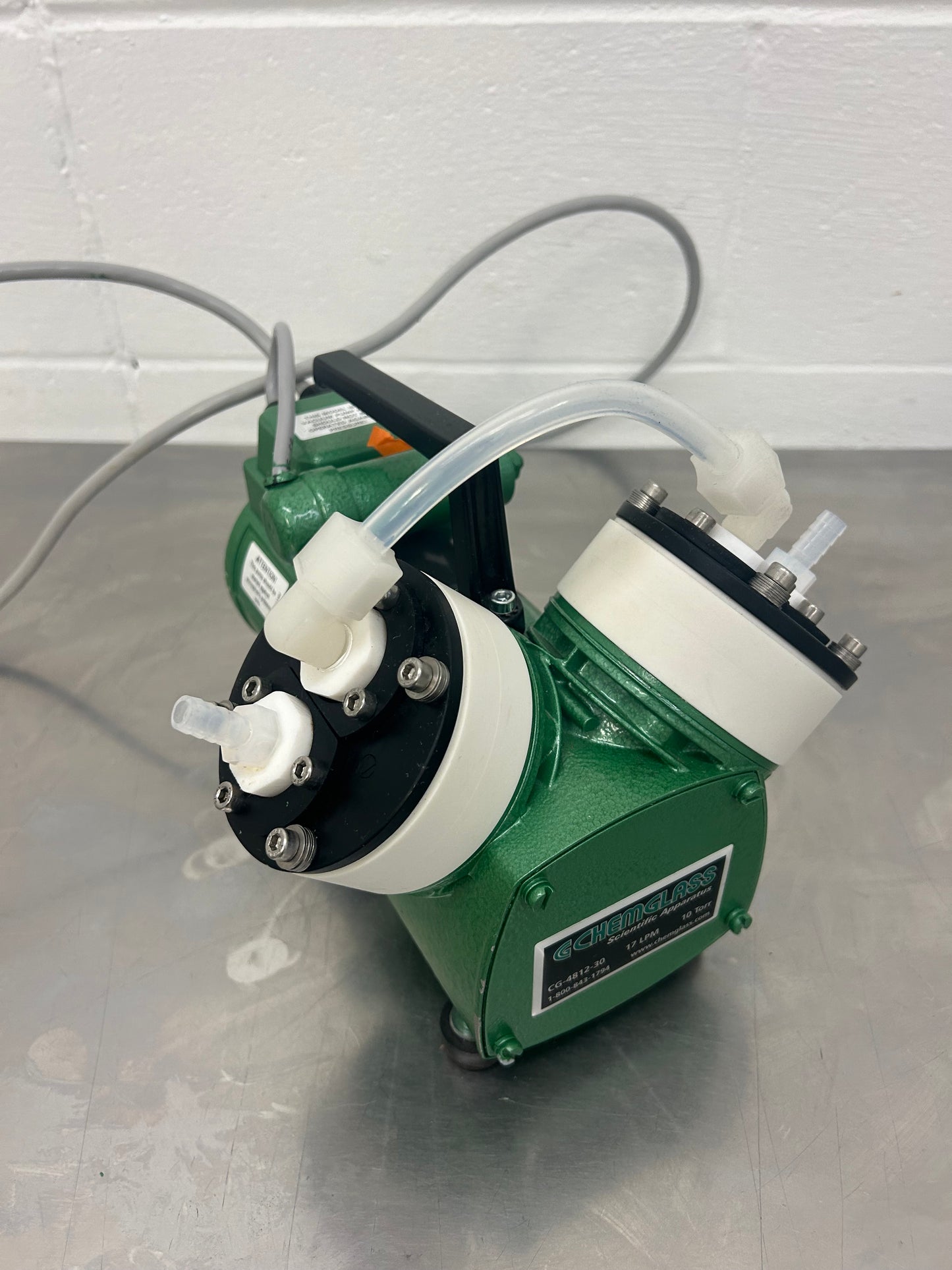 Chemglass CG-4812-30 PTFE Diaphragm Vacuum Pump