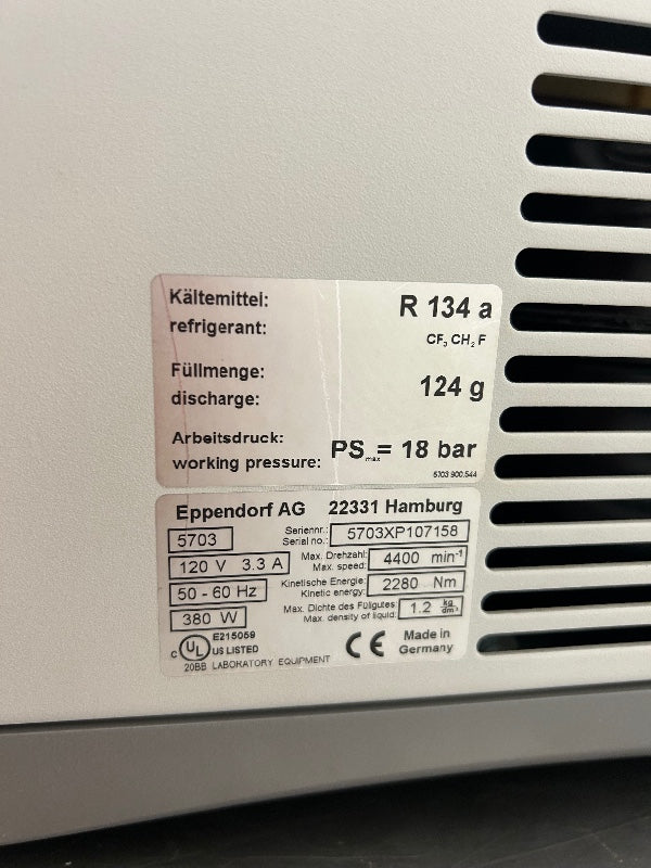 Eppendorf 5702R Refrigerated Centrifuge with A-4-38 Rotor Video