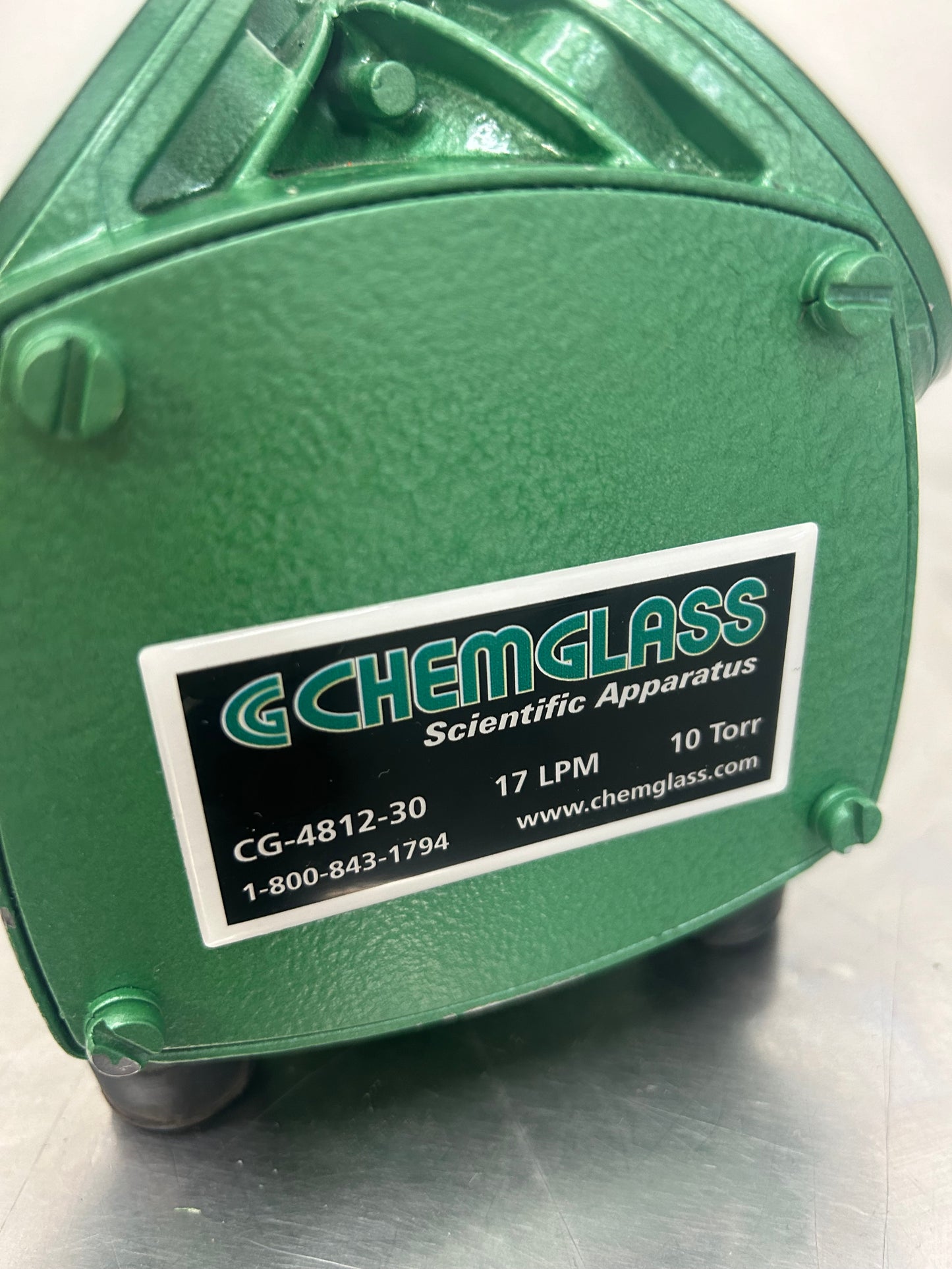 Chemglass CG-4812-30 PTFE Diaphragm Vacuum Pump