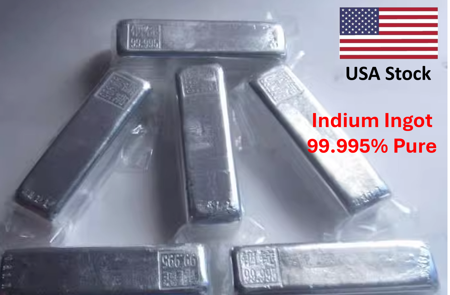 High Purity Indium Chunk Nugget Ingot In Research Grade 99.995% Pure 20g