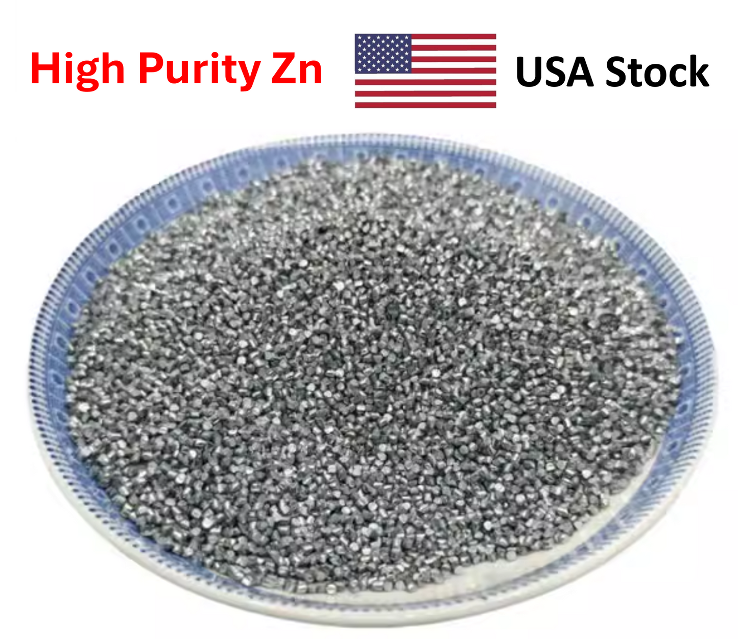High Purity Zinc Granule 99.995% Evaporation Electroplating 100g