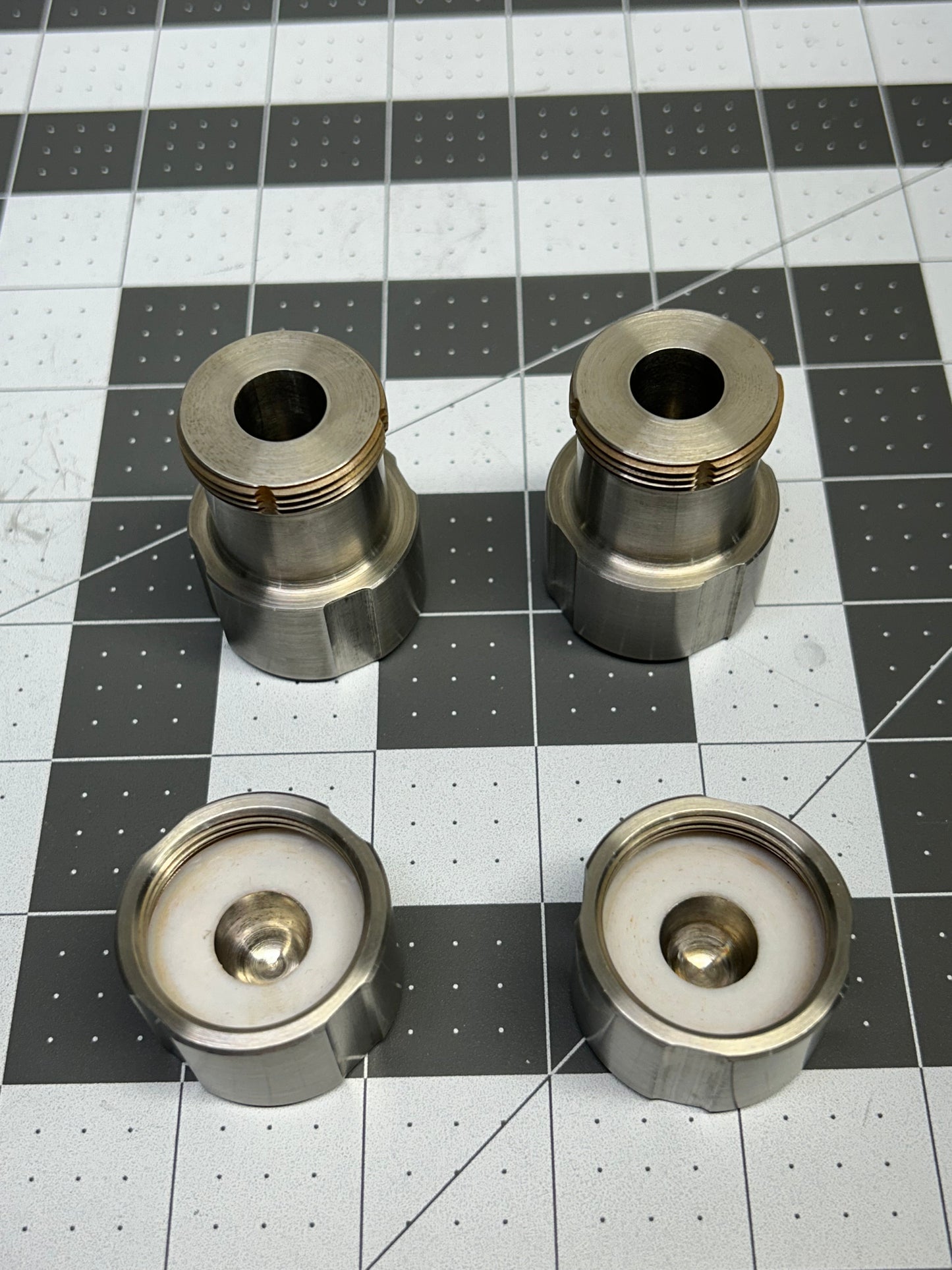 Lot of 2 Retsch Grinding Jars for Mixer Mill 1.4112 5ml Stainless Steel