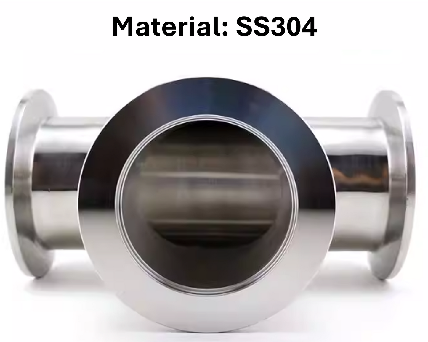 ISO63 ISO100 ISO160 Vacuum Flange Tee SS304