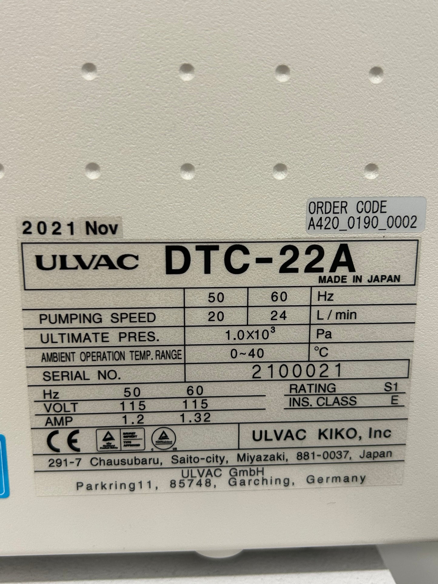 Refurbished MBraun SPS 5 Solvent Purification System DOM 2022