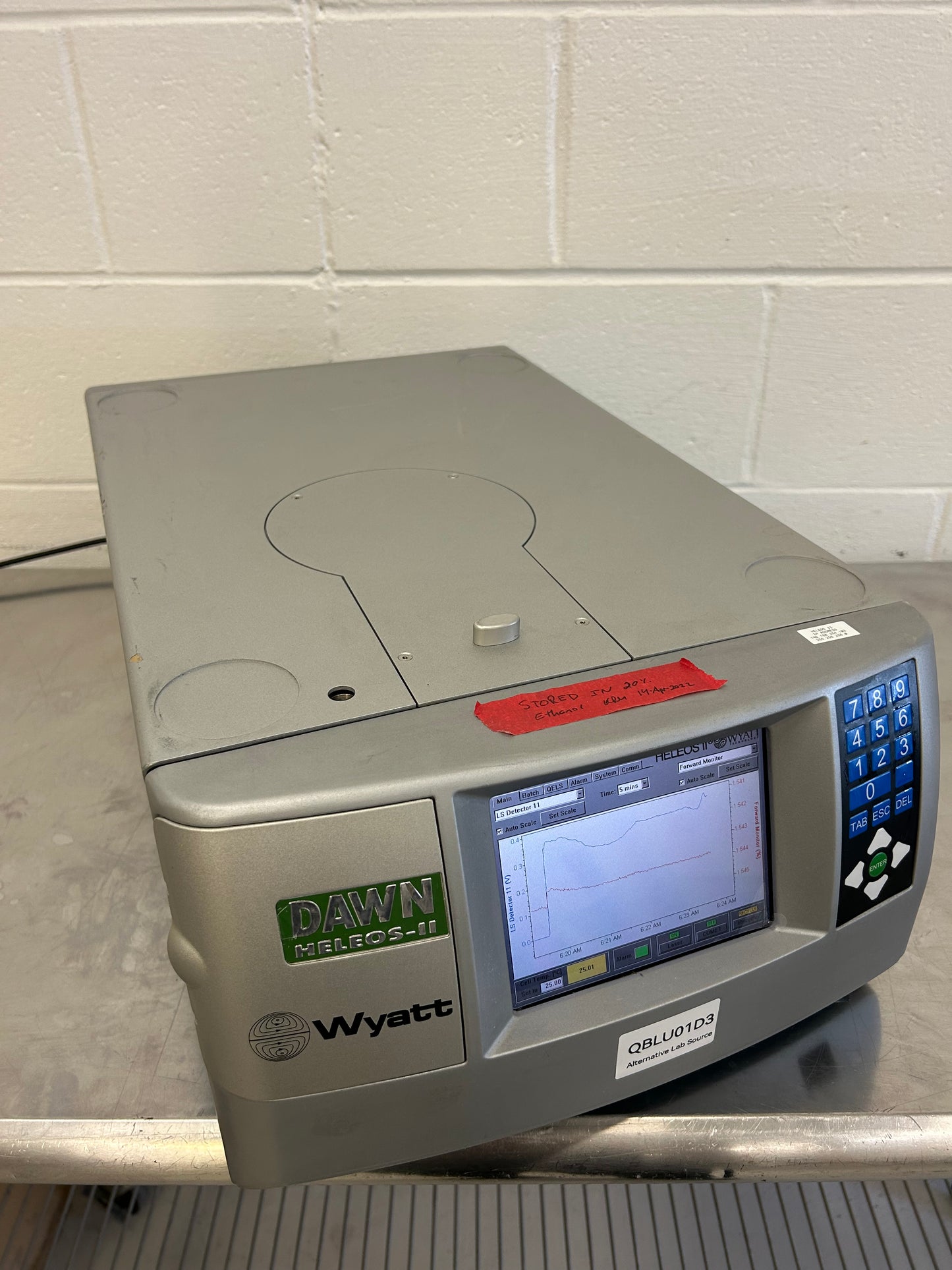 Wyatt Tech WH2-03 Dawn Heleos-II Multi-Angle Light Scattering (MALS) Photometer
