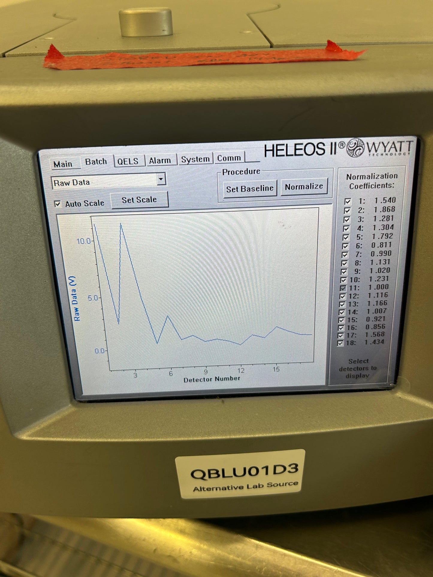 Wyatt Tech WH2-03 Dawn Heleos-II Multi-Angle Light Scattering (MALS) Photometer