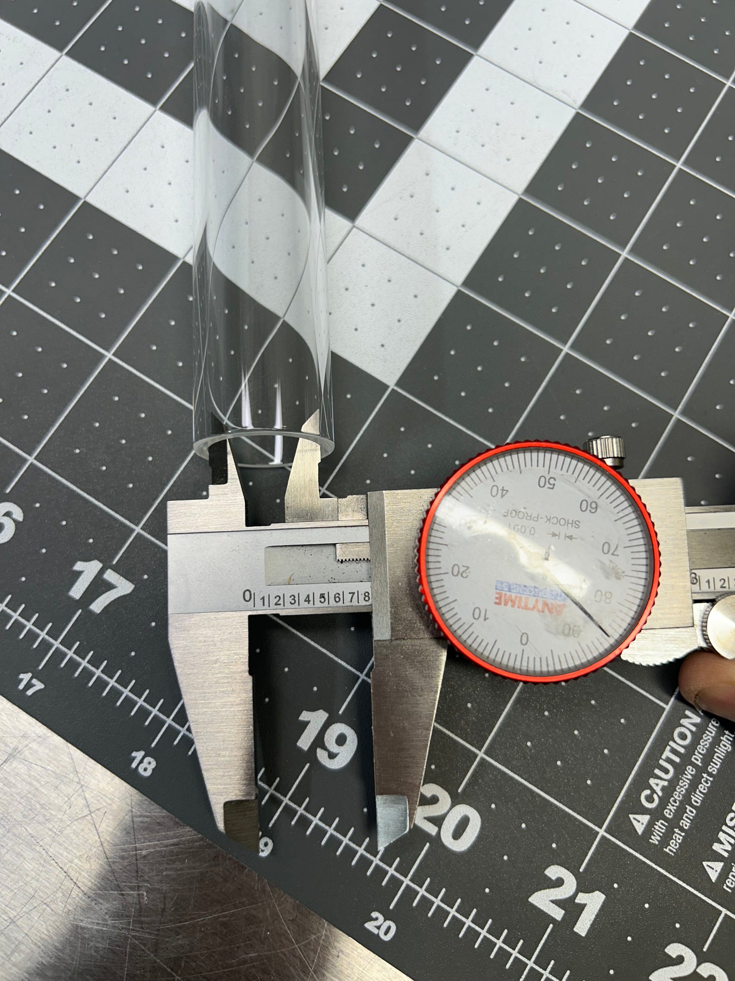 Quartz Tube 1 inch OD 0.8 inch ID