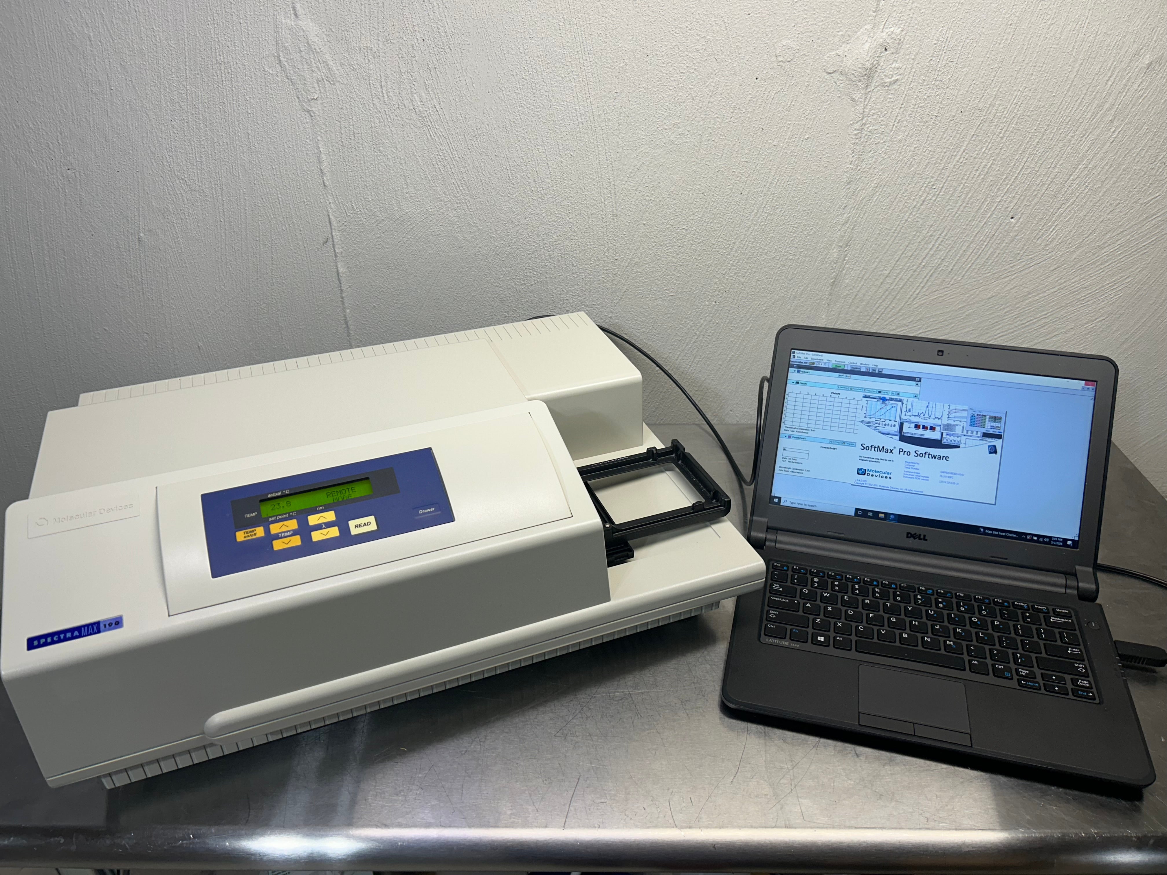 Molecular Devices SpectraMax 190 Microplate Reader w/ Softmax Pro See