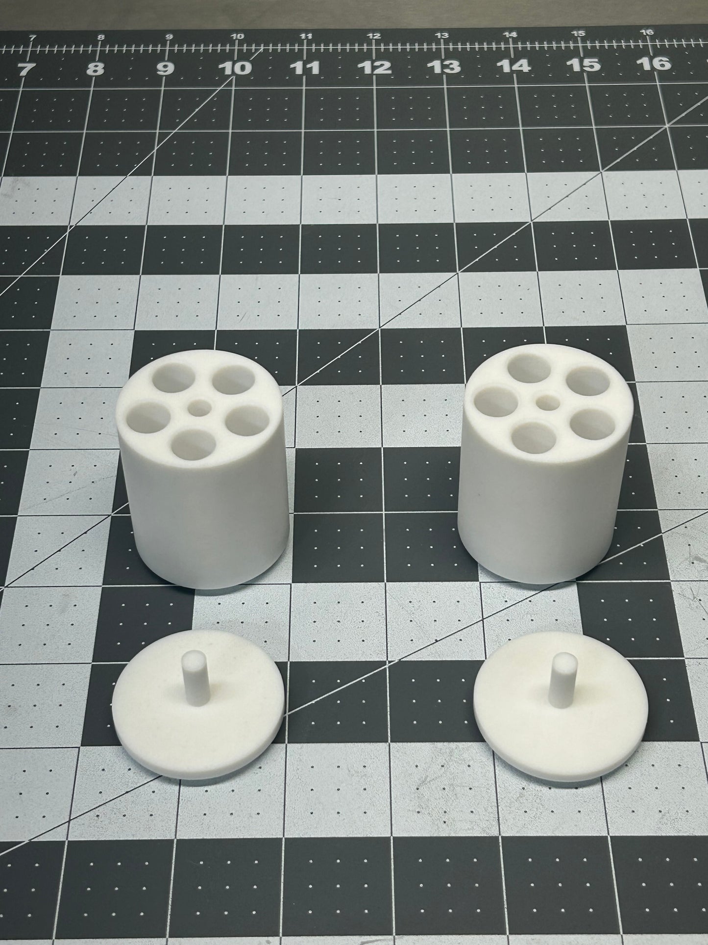 Non-OEM compatible PTFE 5 Reaction Vial Adapter Set for Retsch