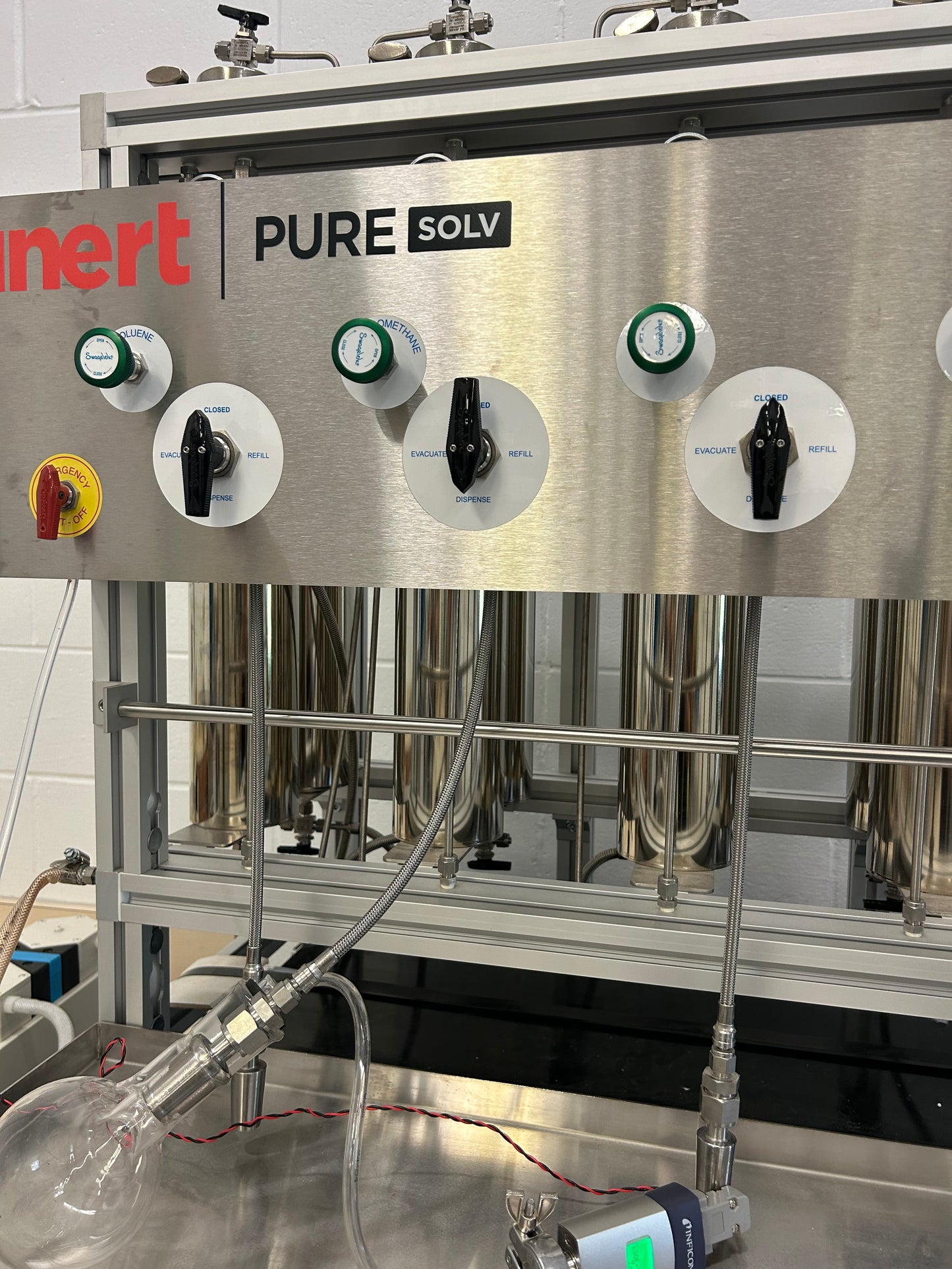 Inert PureSolv MD7 Solvent Purification System 5 Channels Regenerated