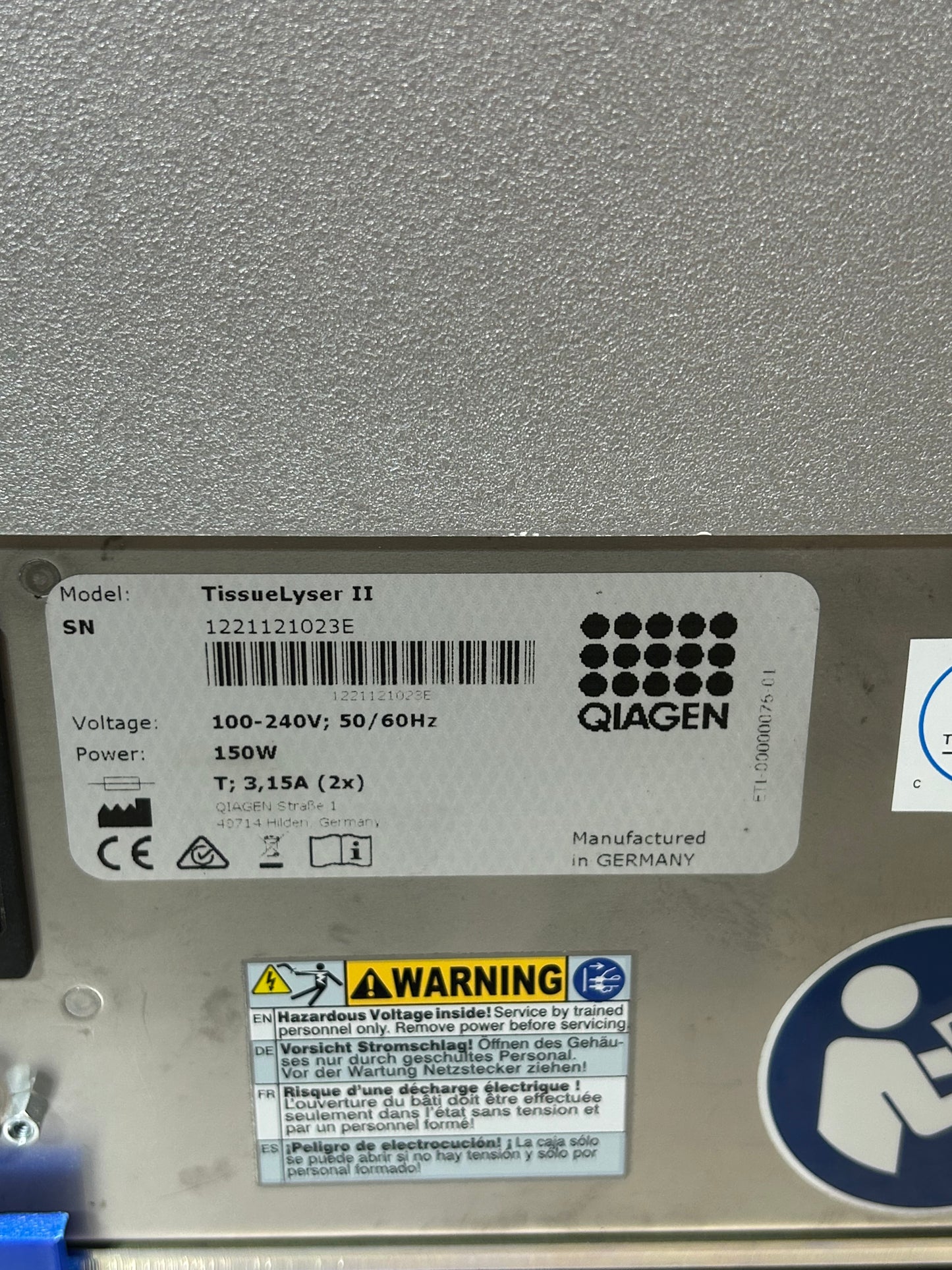 Retsch Qiagen Tissuelyser II Sample Disruptor