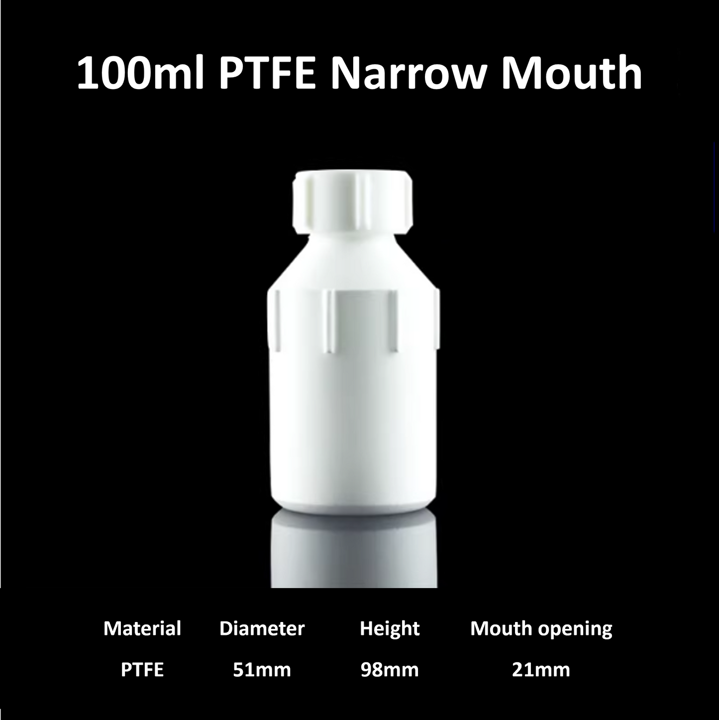 Narrow-Mouth PTFE Bottles