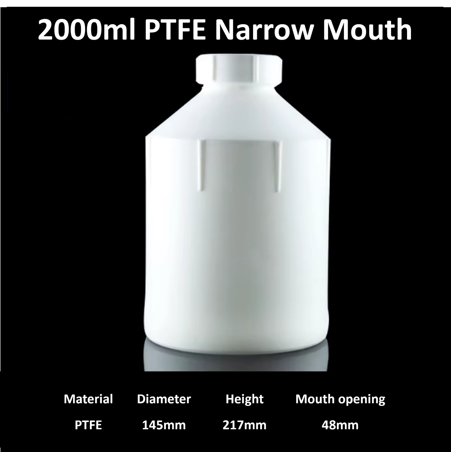 Narrow-Mouth PTFE Bottles