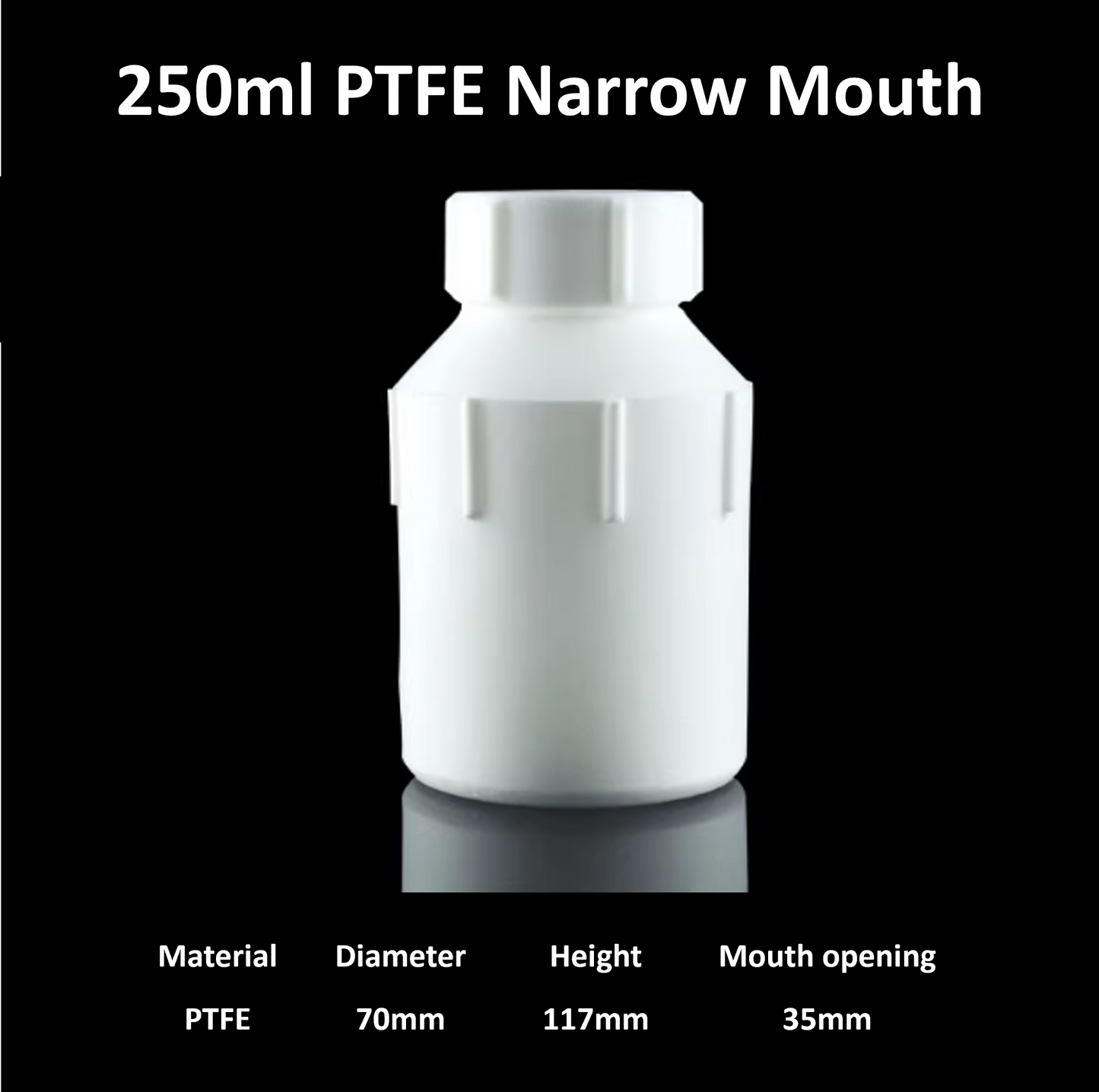 Narrow-Mouth PTFE Bottles