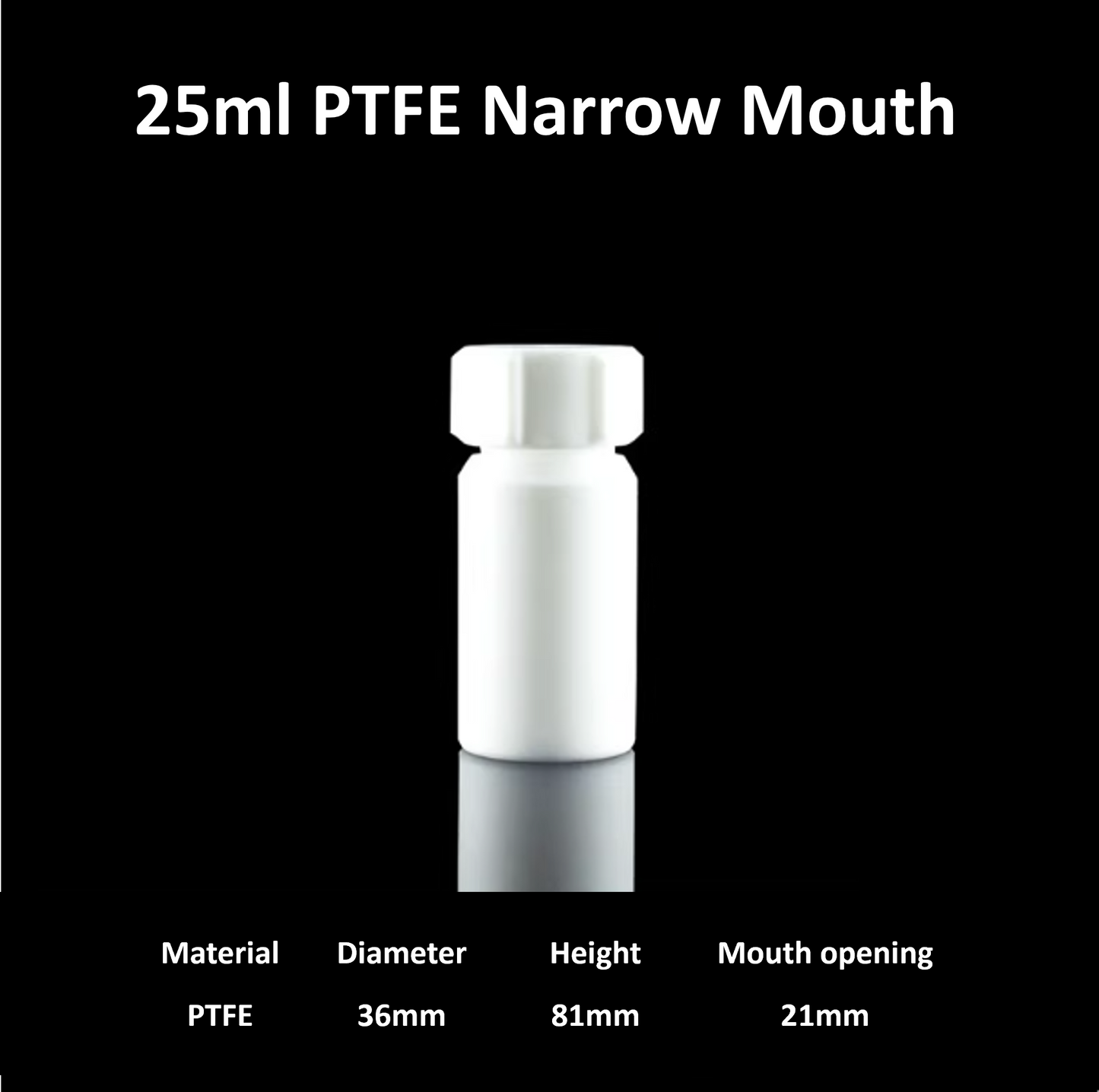 Narrow-Mouth PTFE Bottles