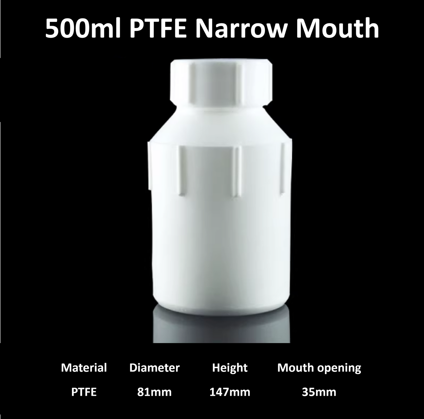 Narrow-Mouth PTFE Bottles