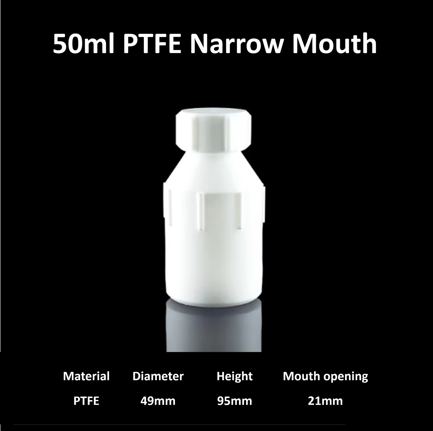 Narrow-Mouth PTFE Bottles