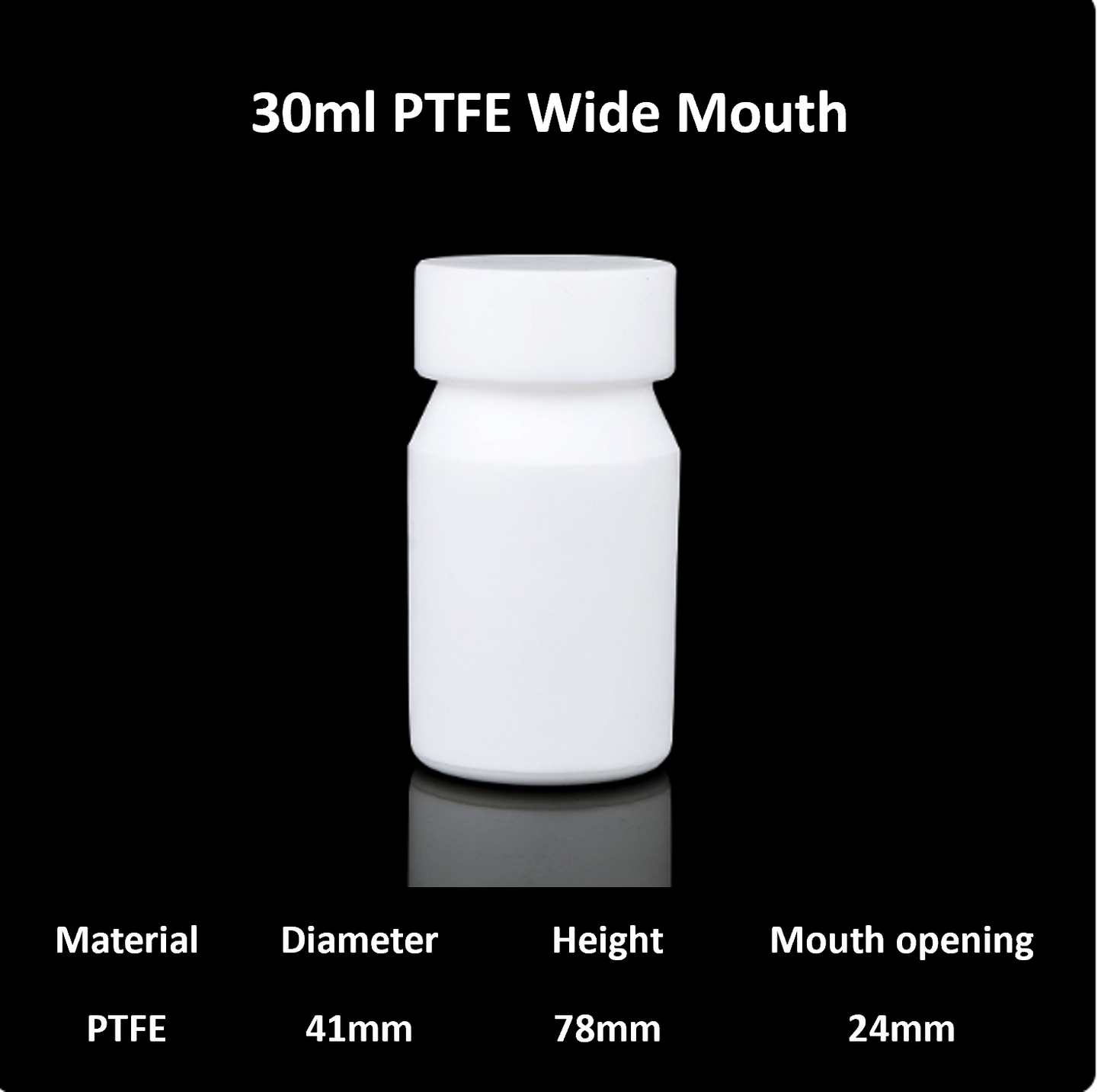 Wide-Mouth PTFE Bottles