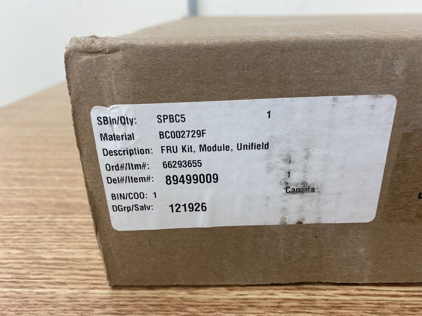 Perkin Elmer BC002729F Unifield Detector Electronic Module FRU Kit