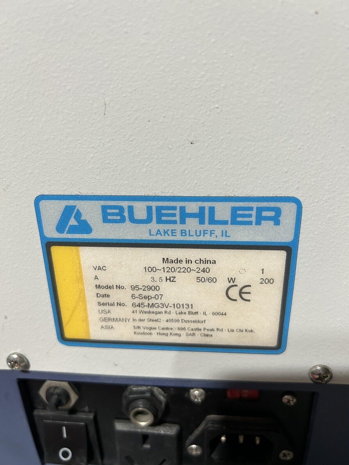 Buehler MetaServ 3000 Variable Speed Grinder-Polisher 8-inch wheel