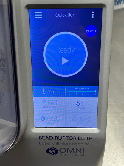 Omni International Bead Ruptor Elite Bead Mill Homogenizer See Video