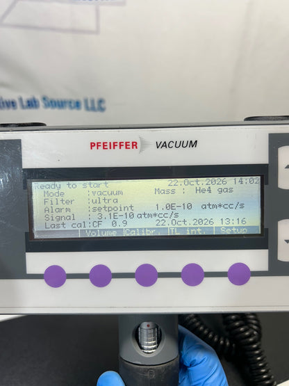 Pfeiffer QualyTest HLT265 Helium Leak Detector Working See Video
