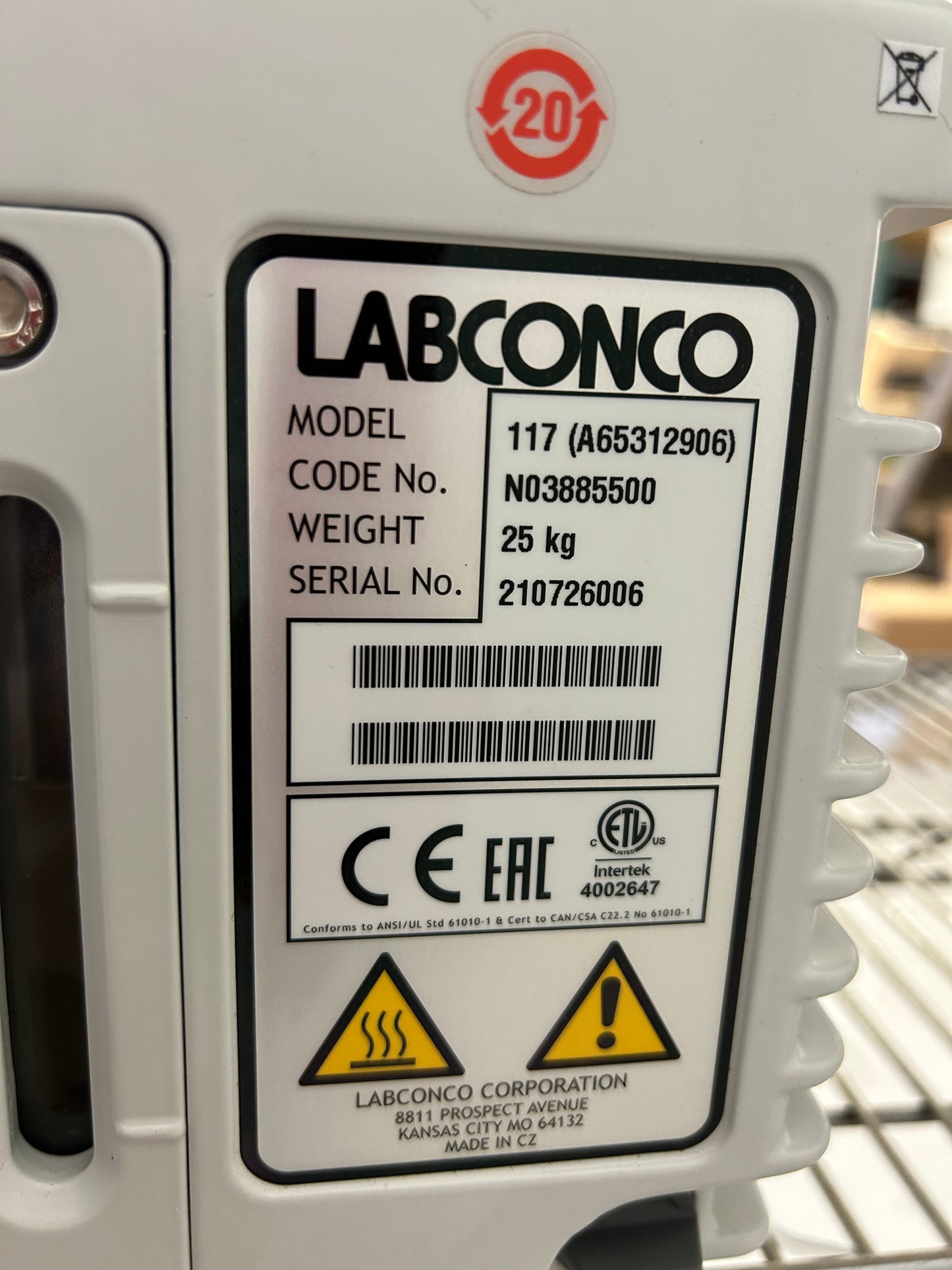 SpeedVac Evaporation System SC210A RVT450 Labconco 117