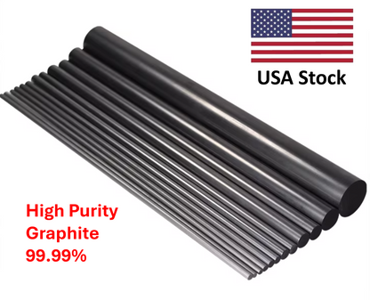 Pack of 2 High Purity Graphite Rod Electrode Lab Grade