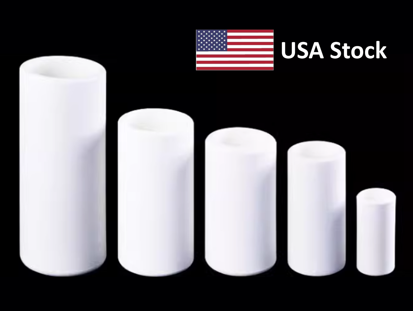 Magnesium Oxide Cylindrical Crucible 99% MgO