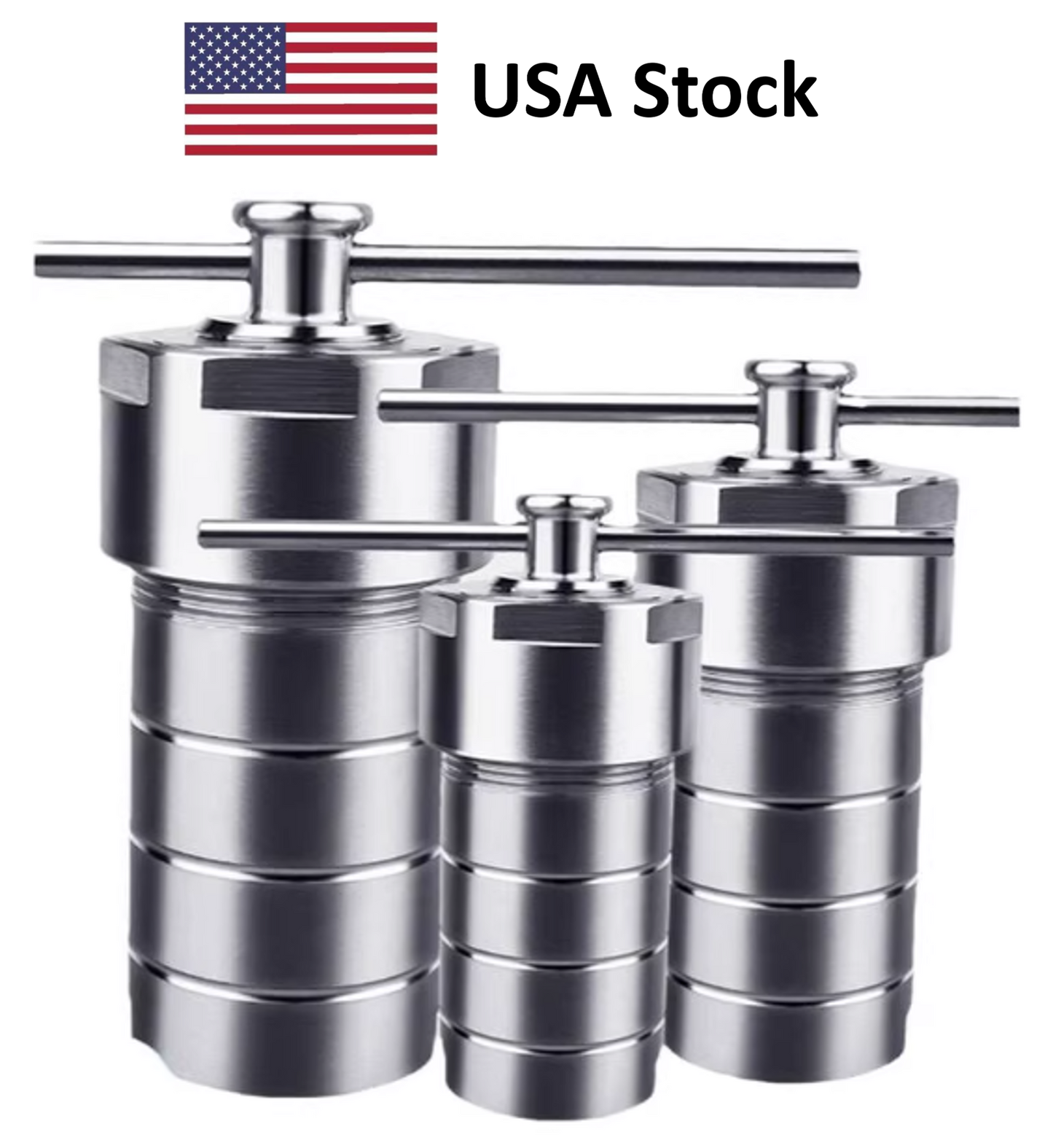 Hydrothermal Synthesis Autoclave Reactor PTFE Lined Chamber Vessel 50ml to 500ml