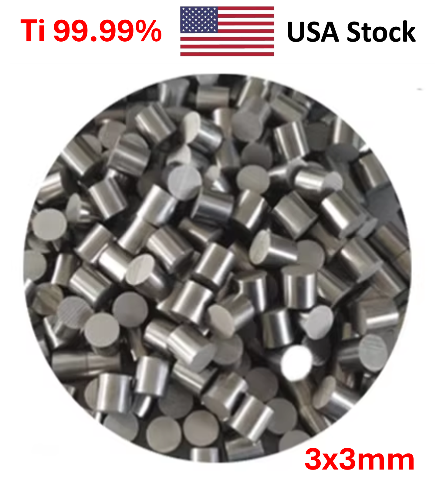 High Purity Titanium Granule 99.99% Evaporation Material 100g