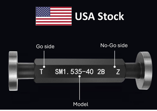 Optical Thread Plug Gauge Plug Gauge 0.535-40 (SM0.5) to 2.035-40 (SM2)