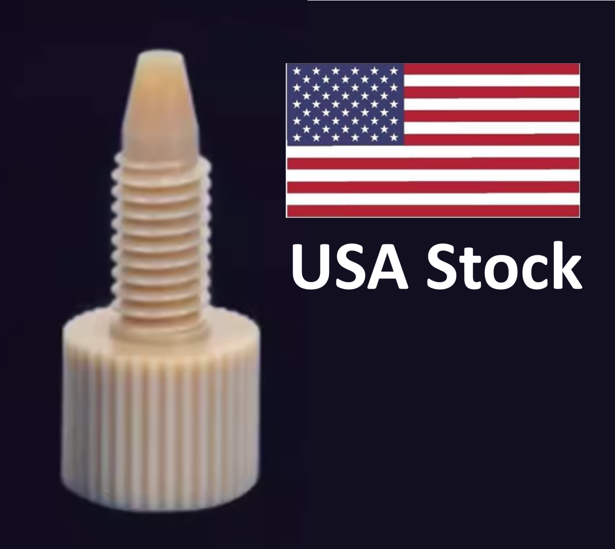 Pack of 10 Fittings for HPLC PEEK finger-tight Fitting 1/16''