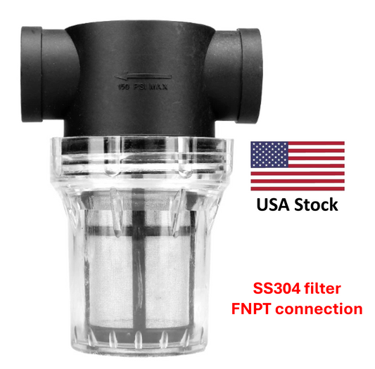 In-Line Strainer with 40 Mesh SS304 Filter Screen Female NPT connection