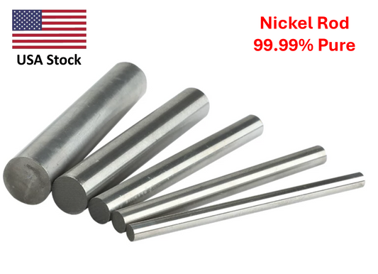 High Purity Nickel Ni Metal Rod 99.99% pure 1pc 100mm long Dia. 3 to 25mm