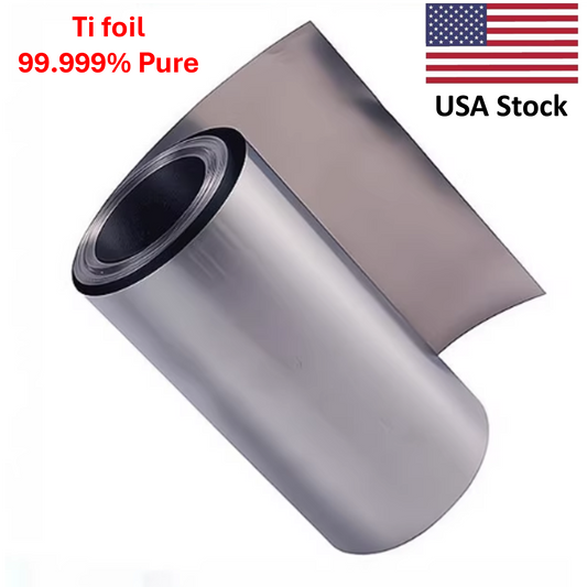 High Purity Titanium Foil Research Grade 99.999% Pure 1000mm in Length