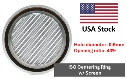 ISO Centering Ring with Screen ISO63 to ISO160
