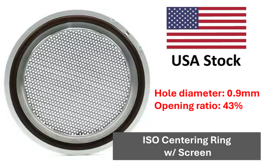 ISO Centering Ring with Screen ISO63 to ISO160