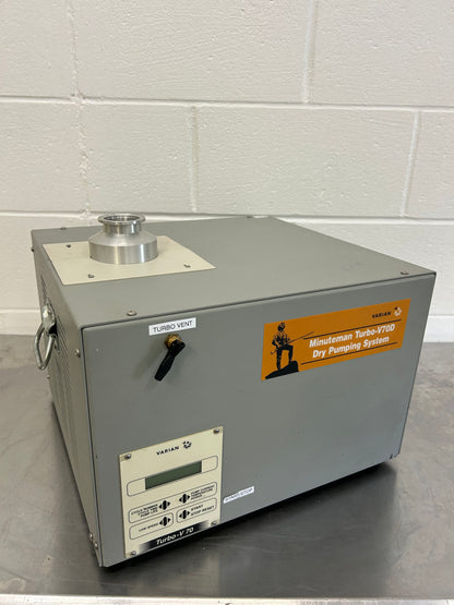 Varian Minuteman Turbo-V70D Dry Pumping System
