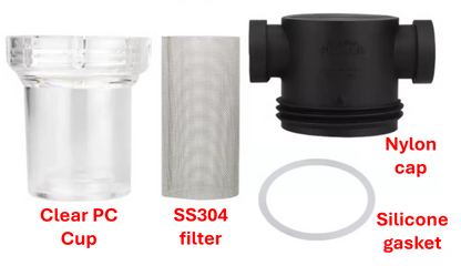 In-Line Strainer with 40 Mesh SS304 Filter Screen Female NPT connection