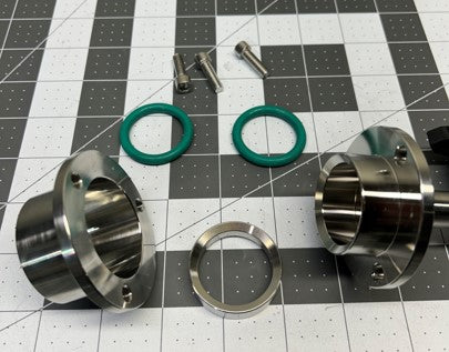 Vacuum Sealing Assembly for Tube Furnace with Valve and Vacuum Gauge