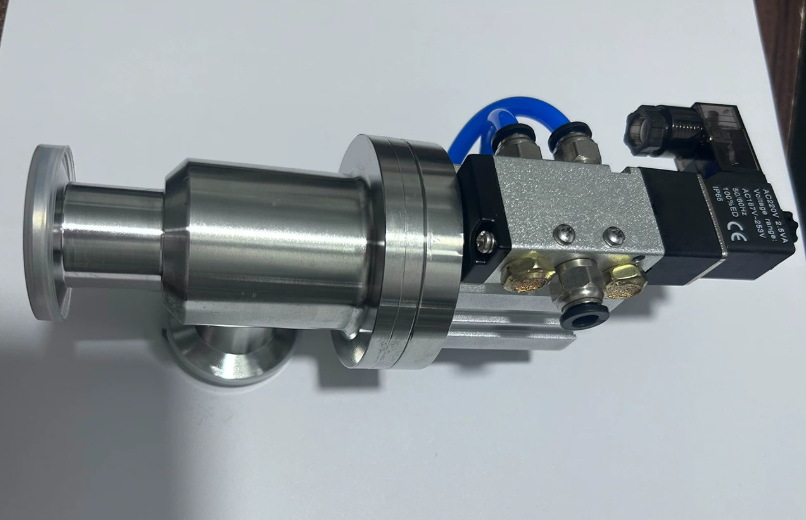 KF Right Angle Pneumatic Vacuum Valve SS304 24V KF16 KF25 KF40