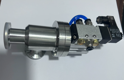 KF Right Angle Pneumatic Vacuum Valve SS304 24V KF16 KF25 KF40