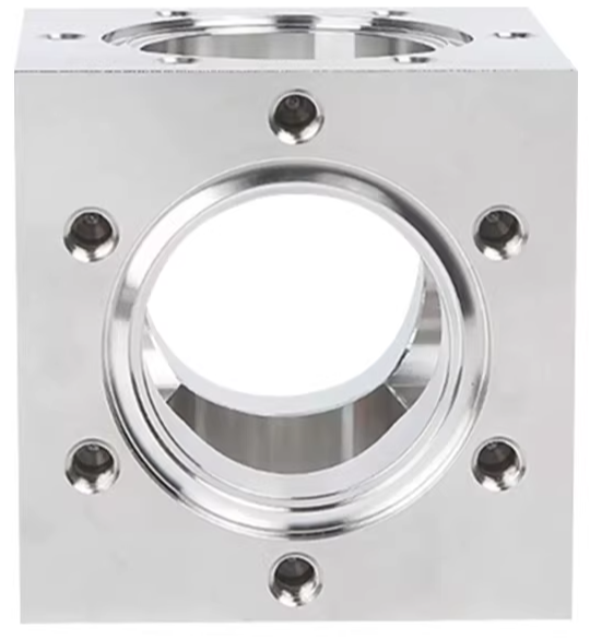 CF16 CF35 CF63 CF100 Conflat Flange 6-Way Cube UHV SS304