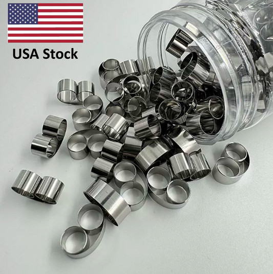 Pk of 100 Metal Specimen Mounting Clips Materials Science