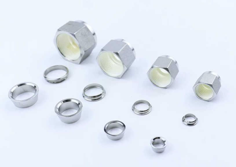 Pack of 10 Swagelok-Style Compression Fitting Nuts and Ferrules Set