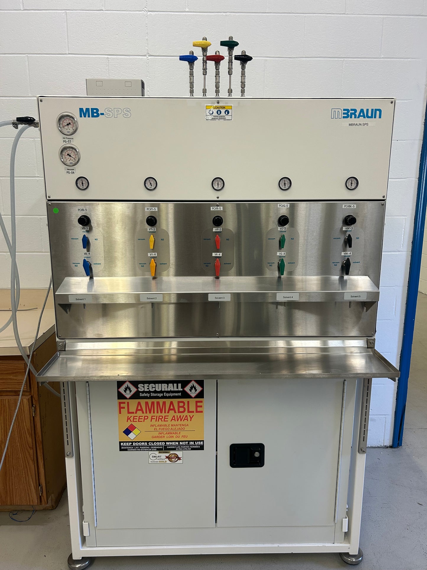 Refurbished MBraun SPS 5 Solvent Purification System DOM 2022