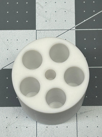 Non-OEM compatible PTFE 5 Reaction Vial Adapter Set for Retsch