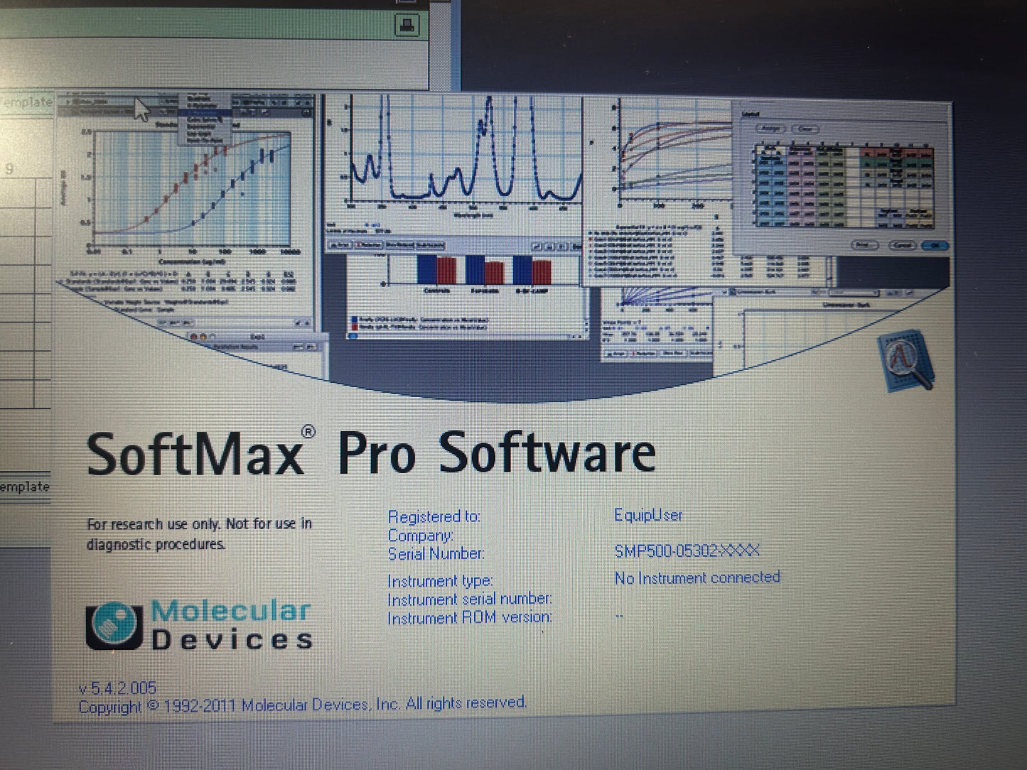 Molecular Devices Spectramax Plus 384 w/ softmax Pro