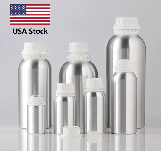 Pk of 2 Aluminum bottles for liquids anti-theft suitable for battery electrolytes